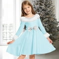 thumbnail image 1 of JUSLIO Girls Bow Dress Casual Long Sleeve Dresses Size 12, 1 of 5