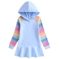 thumbnail image 1 of JUSLIO Girls Dresses Cotton Long Sleeve Hooded Winter Girl Dresses Sweatshirt Casual Holiday Party Dresses, 1 of 2