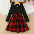 thumbnail image 1 of JUSLIO Girls Dresses Cotton Winter Hooded Casual Girl Dresses Long Sleeve Holiday Party Dresses, 1 of 9