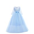 thumbnail image 1 of JUSLIO Girls Dresses Flower Bow Casual Girl Dresses Round Neck Long Sleeve Winter Princess Dress, 1 of 2