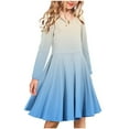 thumbnail image 1 of JUSLIO Girls Dresses Size 4-8 Toddler Ombre Long Sleeve Girl Dresses Ballet Tutus Winter Casual Dresses, 1 of 4