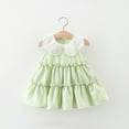 thumbnail image 1 of JUSLIO Girls Lace Dress Cute Casual Cotton Dresses Size 12 M, 1 of 8
