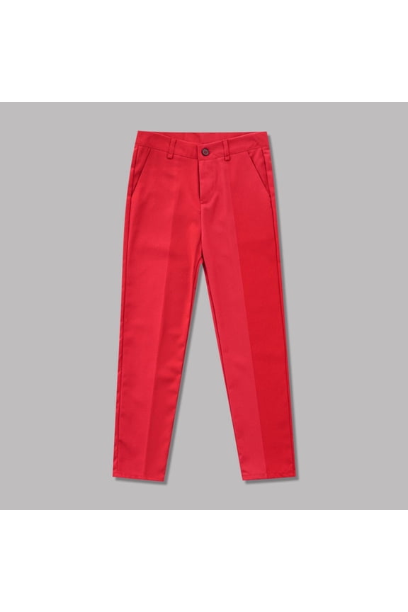 Girls Pants Loose Comfortable Solid Color Everyday Cotton Back to School Joggers Suit Pants 13 Years