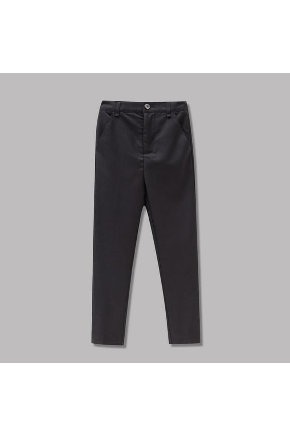 Girls Pants Loose Comfortable Solid Color Everyday Cotton Back to School Joggers Suit Pants 3 Years