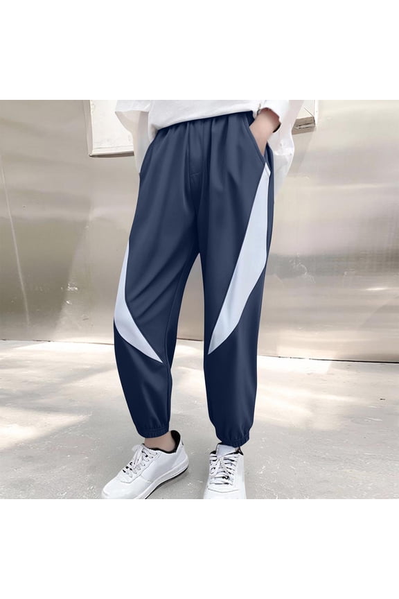 Girls Pants with Pockets Solid Color Everyday Casual Back to School Joggers Pants 5 Years