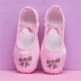 thumbnail image 1 of JUSLIO Girls Shoes Soft Sole Bow Dance Shoes Canvas (Toddler/Little Kid/Big Kid) Shoes 34(US:1) Red, 1 of 3