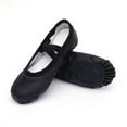 thumbnail image 1 of JUSLIO Girls Shoes Soft Sole Kids Dance Shoes Canvas (Toddler/Little Kid/Big Kid) Shoes 38(US:3) Black, 1 of 5