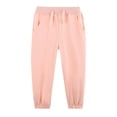 thumbnail image 1 of JUSLIO Girls Sweatpants Drawstring Solid Color Everyday Cotton Back to School Joggers Pants 6 Years, 1 of 5