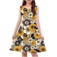 thumbnail image 1 of JUSLIO Girls Tank Dress Print Casual Sleeveless Dresses Size 4 Y, 1 of 7