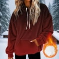 thumbnail image 1 of JUSLIO Hoodies for Women Casual with Pockets Shoulder Drop Fleece Long Sleeved Hooded Sweatshirts, 1 of 5