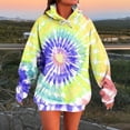 thumbnail image 1 of JUSLIO Hoodies for Women Hooded Tie Dye Sweatshirts Casual Comfortable Everyday Long Sleeve Sweatshirts, 1 of 5