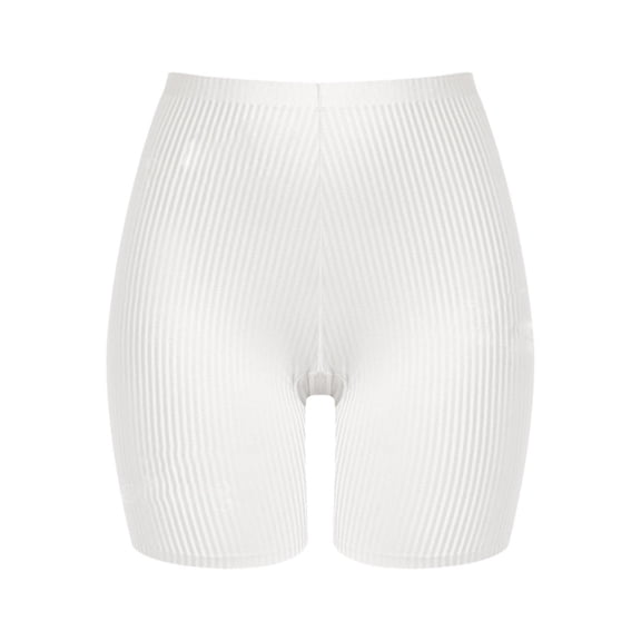 JUSLIO Ladies Underwear Soft Boxer Briefs High Waisted Breathable Comfortable Panties White XL