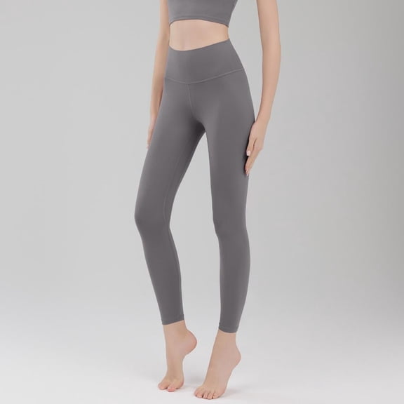 JUSLIO Leggings for Women Casual Tights Yoga Pants Comfortable Gray XL