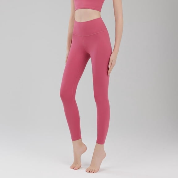 JUSLIO Leggings for Women Casual Tights Yoga Pants Comfortable Pink XL