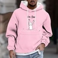 thumbnail image 1 of JUSLIO Mens Hoodies Hooded Graphic Sweatshirts Everyday Long Sleeve Pullover Drawstring Sweatshirts, 1 of 5