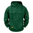 thumbnail image 1 of JUSLIO Mens Hoodies Pullover with Pockets Everyday Wear Long Sleeved Zipper Hooded Sweatshirts, 1 of 2