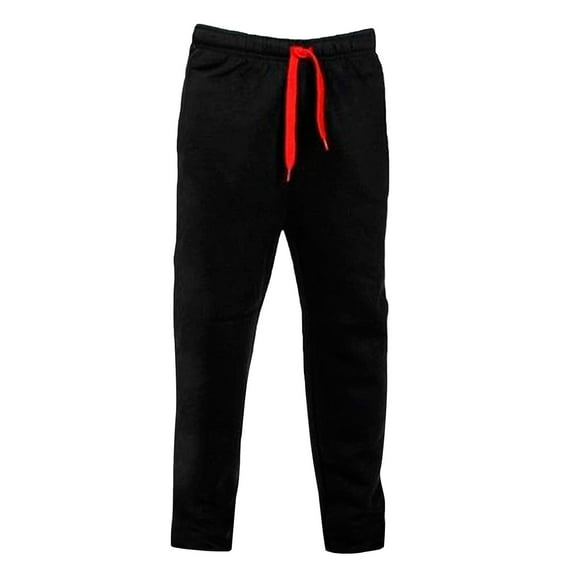 JUSLIO Mens Sweatpants Comfortable Sweatpants Outdoor Workout Business Casual Pants Black L