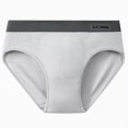 thumbnail image 1 of JUSLIO Mens Underwear Cotton Briefs Soft Comfortable Breathable Underpants Gray XL, 1 of 3
