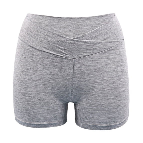 JUSLIO Panties for Women Comfortable Boxer Briefs Mid waist Butt Lifting Soft Underwear Gray L