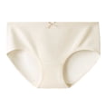 thumbnail image 1 of JUSLIO Panties for Women Cotton Briefs Mid waist Breathable Comfortable Underwear Beige L, 1 of 2