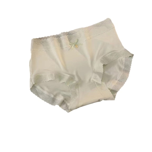 JUSLIO Panties for Women Cotton Briefs Soft Comfortable Breathable Underwear Green L