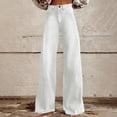 thumbnail image 1 of Juslio Women Jeans Solid Stretchy Straight Faux Jeans High Waist Plus Size Pants,Sizes S-5XL, 1 of 8