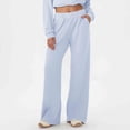 thumbnail image 1 of JUSLIO Pants for Women Fitness Waffle Casual Loose with Pockets Fashion Wide Leg Pants, 1 of 6
