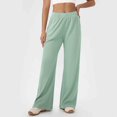 thumbnail image 1 of JUSLIO Pants for Women Fitness Waffle Fashion Casual Loose with Pockets Wide Leg Pants, 1 of 9