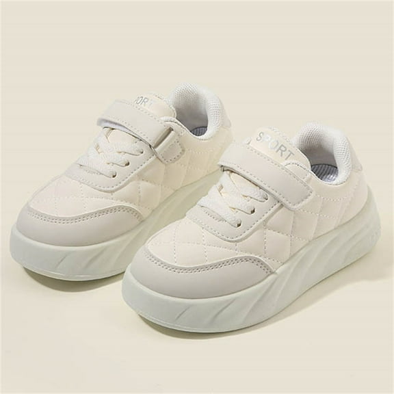 JUSLIO Shoes for Boys Flat Soft Sole Sneakers Breathable (Toddler/Little Kid/Big Kid) Shoes 21(US:7) Beige