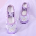 thumbnail image 1 of JUSLIO Shoes for Girls Soft Sole Bow Dance Shoes Canvas (Toddler/Little Kid/Big Kid) Ballet Flats 32(US:13) Purple, 1 of 8