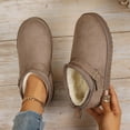 thumbnail image 1 of JUSLIO Slippers for Women Non Slip Indoor House Slippers Closed Toe Slide Slip On Fuzzy Plush Flat Sole Slippers Coffee, 1 of 9