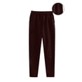 thumbnail image 1 of JUSLIO Sweatpants for Women Comfortable Workout Pockets Pants Casual Brown XL, 1 of 5
