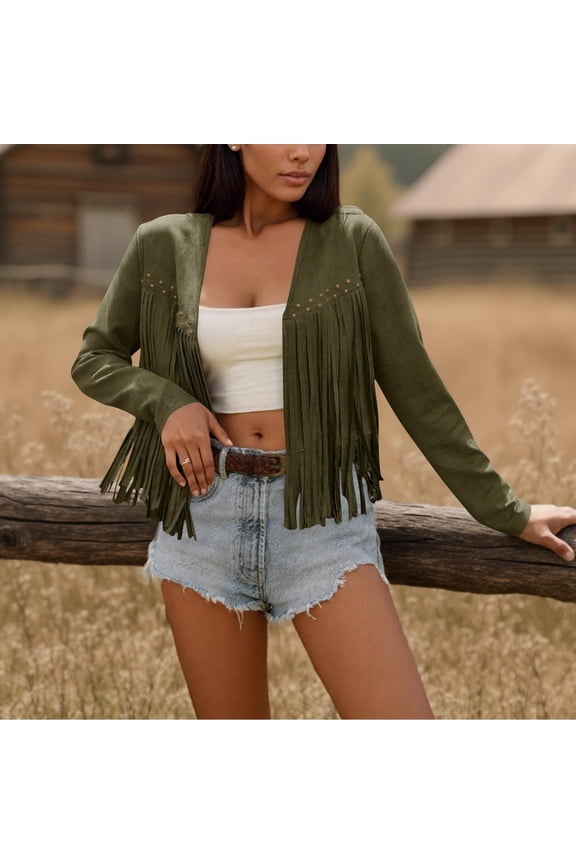 Velvet Womens Blouses Fleece Solid Cardigans Fashion Long sleeve Cardigans Army Green S