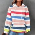 thumbnail image 1 of JUSLIO Waffle Blouses for Women Cotton Hoodies Sweatshirts with Pockets Long sleeve Sweatshirts White 2XL, 1 of 5