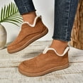 thumbnail image 1 of JUSLIO Winter Boots for Women Flat Boots Solid Color Ankle Boots Fashion Casual Slip On Comfort Round Toe Plus Size Boots, 1 of 5