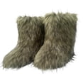 thumbnail image 1 of JUSLIO Winter Boots for Women,Mid Calf Boots Solid Color Womens Snow Boots Fashion Casual Comfort Fleece Womens Boots, 1 of 2