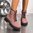 thumbnail image 1 of JUSLIO Winter Boots for Women,Platform Boots Solid Color Mid Calf Boots Fashion Casual Comfort Round Toe Plus Size Boots, 1 of 9