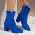 thumbnail image 1 of JUSLIO Women Boots,Pointed Toe Winter Fall High Heel Casual Dress Boots Fashion Ankle Boots, 1 of 9