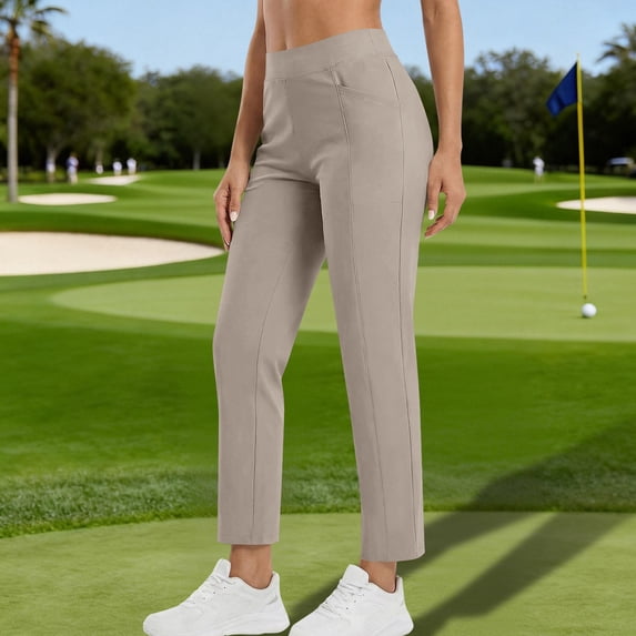 JUSLIO Women Pants Stretch Golf Pants Stretchy Fashion Casual Comfort Waist Pants