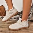 thumbnail image 1 of JUSLIO Womens Boots,Flat Boots Comfort Womens Snow Boots Solid Color Fashion Casual Round Toe Boots for Women, 1 of 4