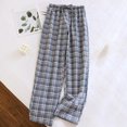 thumbnail image 1 of JUSLIO Womens Pajama Pants Comfortable Casual Plaid Loungewear Green L, 1 of 4
