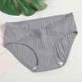 thumbnail image 1 of JUSLIO Womens Panties Cotton Briefs Low-Rise Soft Breathable Underwear Gray L, 1 of 5