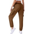 thumbnail image 1 of JUSLIO Womens Pants Comfortable Casual Sweatpants Brown M, 1 of 9