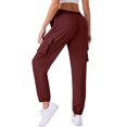thumbnail image 1 of JUSLIO Womens Pants Comfortable Casual Sweatpants Red XL, 1 of 9