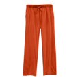 thumbnail image 1 of JUSLIO Womens Pants Comfortable Drawstring Casual Straight Leg Wide Leg Pants Orange L(US:8), 1 of 3