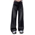 thumbnail image 1 of JUSLIO Womens Pants Pants for Women High Waist Jeans Casual Comfortable Straight Leg Pants Black L, 1 of 4