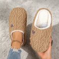 thumbnail image 1 of JUSLIO Womens Slippers Slip On Fuzzy Plush Flat Sole Non Slip Indoor House Slippers Open Toe Slides Slippers, 1 of 5