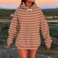thumbnail image 1 of JUSLIO Womens Sweatshirt Hooded Striped Hoodies Long Sleeve Casual Comfortable Everyday Sweatshirts, 1 of 4