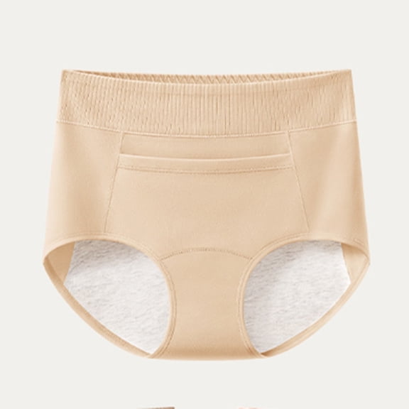 JUSLIO Womens Underwear Cotton Briefs High Waisted Soft Breathable Panties Yellow L