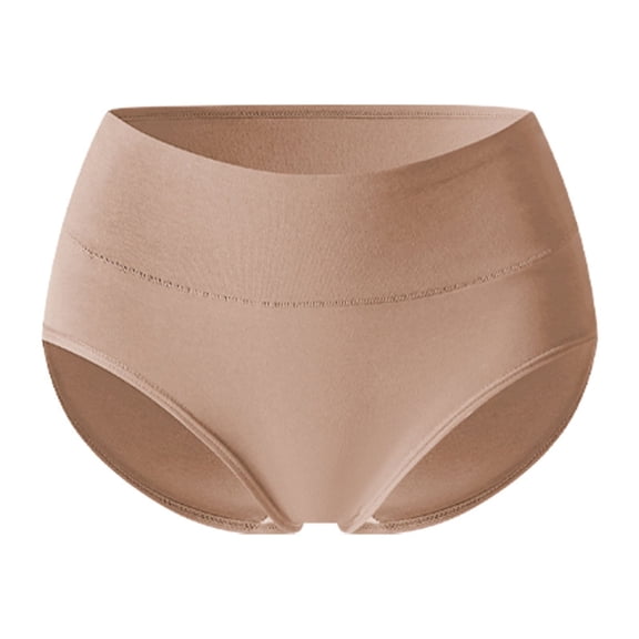 JUSLIO Womens Underwear Cotton Briefs No Show Underwear High Waisted Butt Lifting Tummy Control Panties L